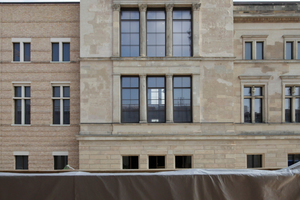  2 mal David Chipperfield: Neues Museum von James-Simon-Galerie aus, Berlin 