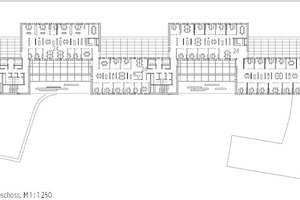  Grundriss 6. Obergeschoss, M 1 : 1 250 