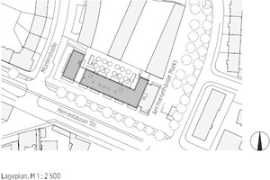  Lageplan, M 1 : 2 500 