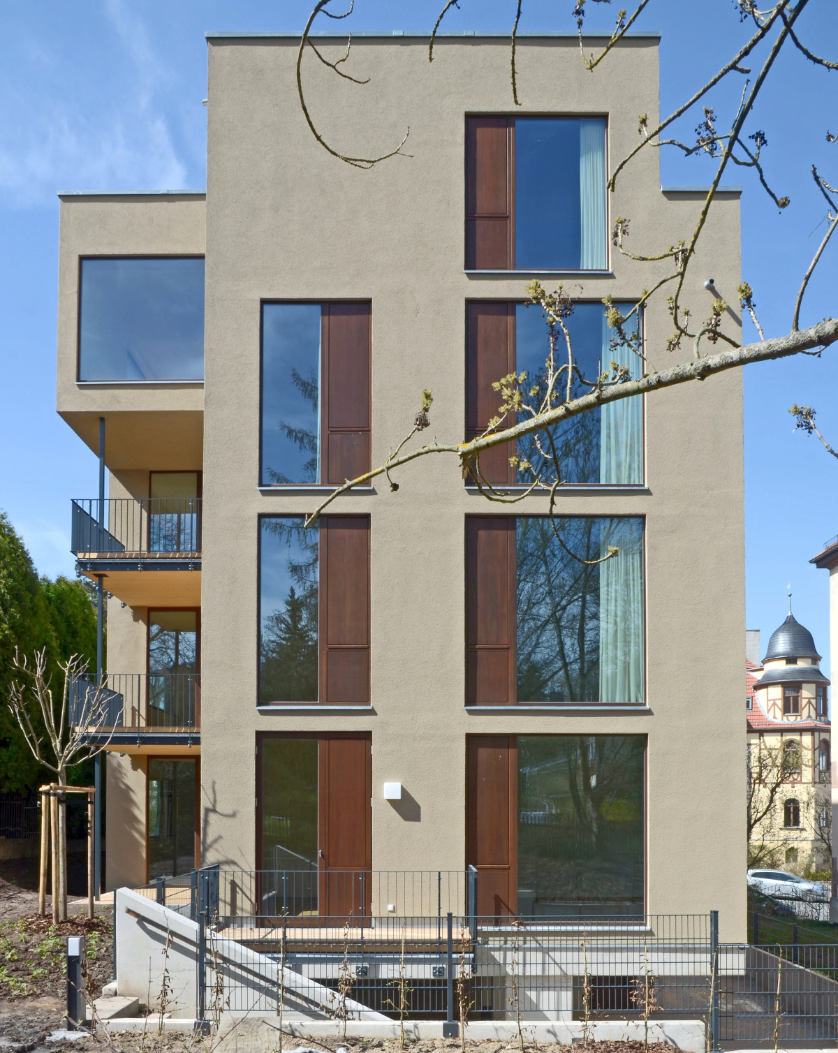 4-geschossiger Holzbau mit Holzfaserdämmung in Weimar (Gebäudeklasse 4) - KOOP Architekten & Ingenieure, Weimar 
