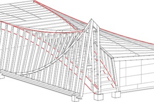  Isometrie, o. M.
Rot markiert sind die 4 Free-Form Träger 