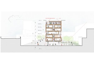  Forum am Seebogen, Seestadt Aspern in Wien _ Querschnitt 