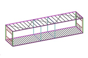  Konstruktion eines Stahlrahmenmoduls 