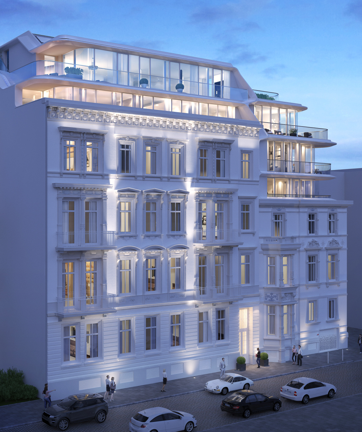 Integration des Bestands in einen neuen Baukörper ...