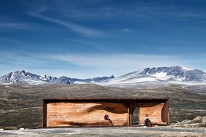  Rentierbeobachtungsstation Norwegen Holzbau 