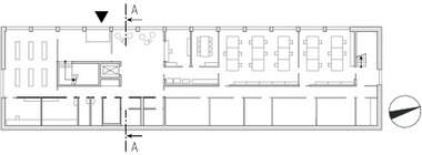  Grundriss Erdgeschoss, M 1 : 750 