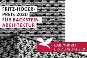  „Early Bird“-Phase Fritz-Höger-Preises 2020 für Backstein-Architektur endet am 21. Februar 2020 