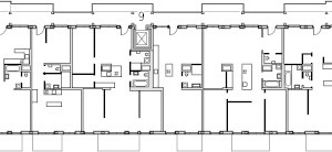  Grundriss 4. Obergeschoss, M 1 : 750 