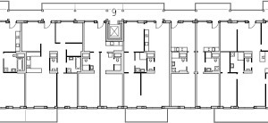  Grundriss 1. Obergeschoss, M 1 : 750 