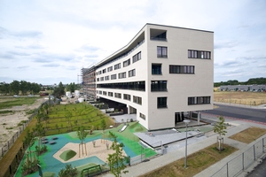  05 Bei dem Projekt Tetris in Berlin-­Adlershof haben die Architekten Maisonette-Wohnungen von 40 − 200 m², wie bei einem dreidimensionalen Puzzle, inein­ander gefügt (Eyrich-Hertweck ­Architekten, Berlin) 