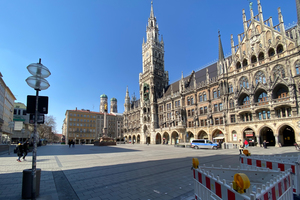  Marienplatz München menschenleer 