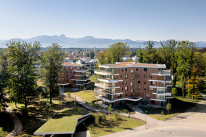  Für das gesamte Gebiet des Spinnereiparks wurde ein städtebauliches Konzept mit einer Wohnnutzung aus zwei Gebäudetypen entwickelt, das aus fünf so bezeichneten Y-Häusern und vier Conradty-Häusern besteht, die in fünf Bauabschnitten realisiert werden  