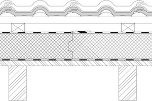  Dachkonstruktion mit Aufsparrendämmung ohne Zusatzdämmung, Detailzeichnung 