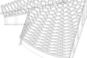  Ausschnitt Axonometrie Dachtragwerk 