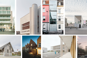  Vier gleichrangige Preise (oben) und vier Anerkennungen (unten) wurden vergeben: Terrassenhaus Lobe
Block © Erica Overmeer, Erweiterung der Württembergischen Landesbibliothek, © Brigida Gonzalez,
Neubau Baulücke Köln, © Wolfgang Zeh, James-Simon-Galerie, © Studio Simon Menges, Bücherei
Kressbronn, © Brigida Gonzalez, Haus am Buddenturm, © hehnpohl, Grundschulen München, © Brigida
Gonzalez, taz Neubau, © Rory Gardiner 