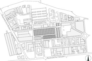  Lageplan, M 1 : 7 500 