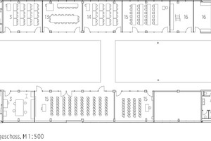  Grundriss 1. Obergeschoss, M 1 : 500 