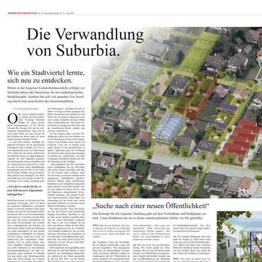  Metamorphose: Die Verwandlung von Suburbia
Milla Koivulehto, Josef Steckermeier,
Thomas Benedikt Spitzer, Biel (CH)
„Metamorphose“ ist der Leitbegriff für einen Transformationsprozess typischer  Einfamilienhausquartiere. Welche gesellschaftlichen und räumlichen Potenziale bergen diese Siedlungsstrukturen der Zwischenstadt hinsichtlich der Wohn- und Lebensformen von morgen und mit welchen Konzepten könnte eine nachhaltige und ganzheitliche Entwicklung erzielt werden? Das Projekt befindet sich auf der Suche nach Strategien und Werkzeugen zur Umsetzung  einer realen Utopie für Suburbia... 