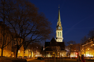  Gewinner Kategorie Außenbeleuchtung/Inszenierug Architektur: Kirche St. Jakob / Lichtplanung: Nachtaktiv . Architectural Lighting, Zürich 