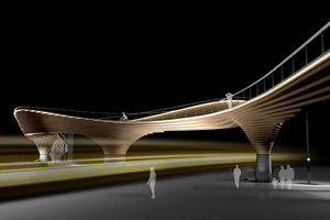  Brücke über den Margarethenhügel, Wien, Rendering 