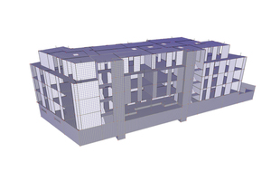  SCIA Analysis Modell eines Mehrfamilienhauses 