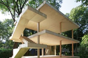  „Maison Dom-Ino“ von LC war ein Versuch der Reduktion eines Hauses auf seine konstruktiven Elemente 
