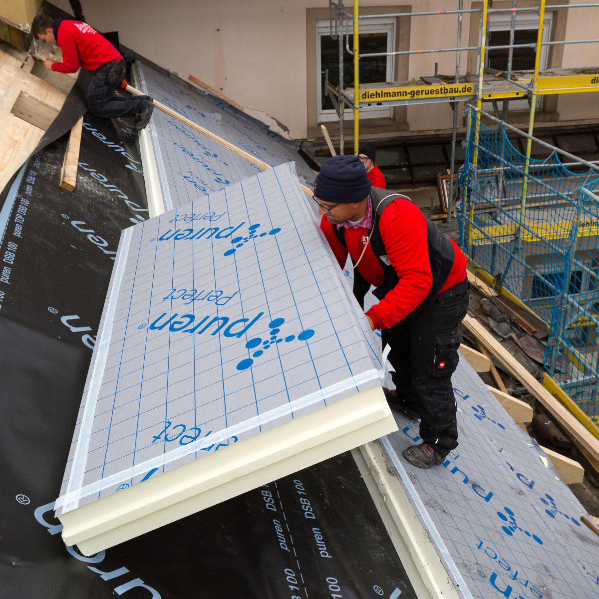 PUDachdämmung für Sanierungen Deutsche BauZeitschrift