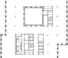  Grundriss 1. - 5. Obergeschoss, M 1 : 1 000 