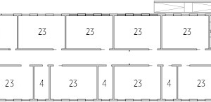  Grundriss 2. OG, M 1 : 750	1	Haupteingang Schule	2	Betreuung	3	Büro Betreuung	4	Gruppenraum	5	Elternraum	6	Besprechungsraum	7	Stellvert. Schulleitung	8	Sekretariat	9	 Schulleitung	10	Archiv/ Sanitätsraum	11	Nebeneingang Schule	12	 Kopier- mit Abstellraum	13	 Schulhausverwaltung	14	LehrerInnenzimmer	15	Sanitäranlage LehrerInnen	16	Musikraum	17	Speisesaal 	18	Sanitäranlage SchülerInnen	19	Technik	20	Mehrzweckraum/ Profilbildung/ Hausaufgaben	21	Stuhllager/ Mehrzweckraum	22	Experimentierraum	23	Klassenraum	24	Lehrmittelraum	25	Lese AG	26	Kunstraum	27	EDV- Übungsraum	28	Bibliothek	 