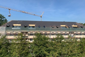  In diesem Mehrfamilienhaus in Baden-Baden entstanden vier zusätzliche Wohnungen durch einen Dachgeschoss-Ausbau in Leichtbauweise  