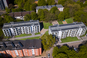  Hinsichtlich Größe und Ausstattung bieten die Gebäude der WGL in Leverkusen mit insgesamt 100 Wohneinheiten einen vitalen Wohnungs-Mix, der sich exakt am Bedarf im Stadtteil Rheindorf orientiert und das Thema „Nachverdichtung“ optimal im Sinne der Nutzer umsetzt 