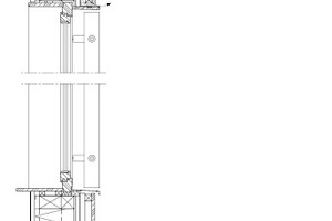  Fassadenschnitt, M 1 : 50	1	Dachaufbau:	 	Doppelstehfalz, Abstand 530 mm	 	Gewirrbahn + Unterdeckbahn 10 mm	 	Schalung 24 mm	 	Tragkonstruktion	 	Dämmungsmatte 80 mm	 	Strohdämmung zwischen Deckenbalken 360 mm	 	Deckenbalken	 	OSB-Platte 19 mm	 	Installationsebene	 	3-Schichtplatte 16 mm	2	Fenster:	 	Holzfenster mit 3-fach Verglasung	 	Sonnenschutz aus Kanthölzern, Fichte	 	Fensterlaibung außen, Fichte, 24 mm	 	3-seitig hervorstehend als Rahmen	 	oberer Abschluss mit Lüftungsgitter	 	unterer Abschluss Fensterbrett Blech / Metall	3	Wandaufbau Holz-Stroh:	 	Holzschalung, offen, hinterlüftet, Fichte 30 mm	 	4-seitig Bandsägenschnitt	 	Lüftungsspalt 40/80/120/160	 	Lattung 30 mm	 	Fassadenbahn 0,35 mm	 	Dämmplatte 35 mm	 	Gipsfaserplatte 18 mm	 	Vollholzständer 320 mm	 	Putzträgerplatte, Stirnseite Ständer 40 mm	 	Strohballendämmung als Zwischendämmung 360 mm	 	Lehmputz, mehrschichtig mit Armierung 40 mm 