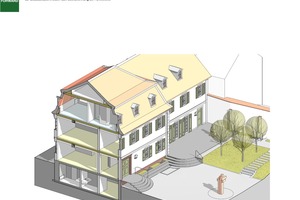  Aus der pixelbasierten Datenwolke wurde im nächsten Schritt ein dreidimensionales, vektorbasiertes Planmodell erstellt, das die Grundlage für die folgende BIM-Planung war 