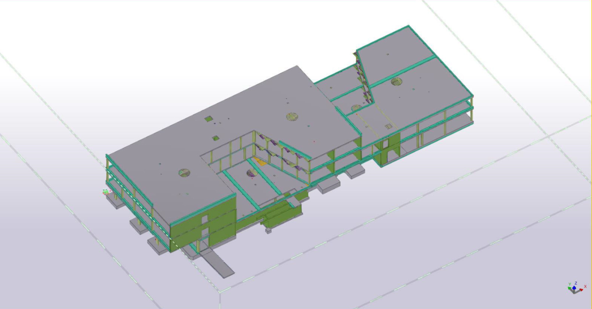 Archicad-3D-Modell für die Schalung