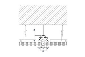  Detail Lichtschiene, M 1 : 7,5 