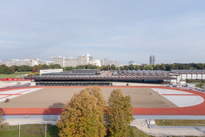  Inmitten des Münchener Olympiaparks liegt das ca. 20 ha große Areal des TUM Campus 