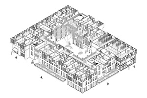  Die intelligente Positionierung der einzelnen Module ermöglicht eine sinnhafte Anordnung diverser Wohnungstypen, welche die soziale Durchmischung und Urbanität stärken  