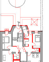  Grundriss Ergeschoss, M 1 : 250 