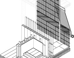  Isometrie Fassadenaufbau, ohne Maßstab 