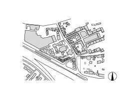  Lageplan, M 1 : 7 500 