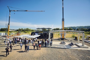  Eine Woche lang ist die Referenzbaustelle der interessierten Öffentlichkeit zugänglich 