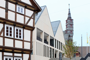  Neubau Rathaus Korbach (ARGE agn heimspielarchitekten) – hier wurde im Kreislauf gedacht. Rezyklate aus dem Abbruch des Altbaus wurde für den Beton des Neubaus genutzt 