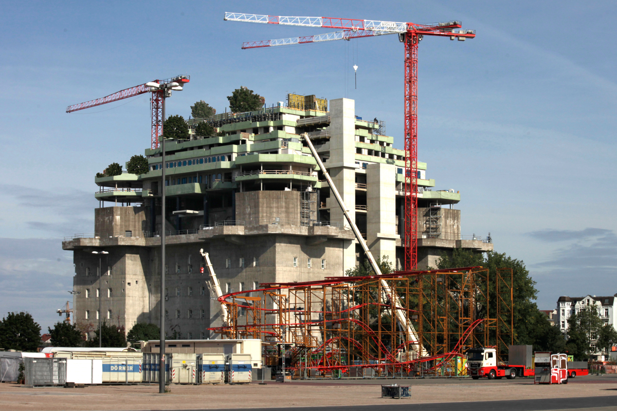 Bunkerbegrünung in Hamburg gestartet Deutsche BauZeitschrift die