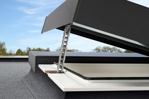  Zur Optimierung des Innenraumklimas sind Modular Rooflights auch als öffenbare Elemente erhältlich. 