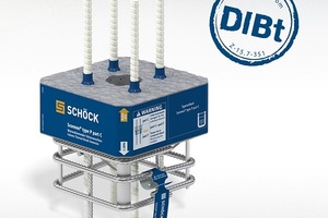  Das tragende Wärmedämmelement Schöck Sconnex® Typ P für die Stütze ist vom DIBt allgemein bauaufsichtlich zugelassen. 