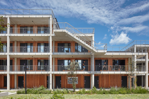  Die Anlage umfasst Apartments für Studierende und ein Boardinghaus mit diversen Frei- und Begegnungsflächen 