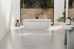  Viel Liebe zum Detail und großes Verständnis für Material und Funktion: BetteSuno bringt eine minimalistische Formensprache ins Bad. 