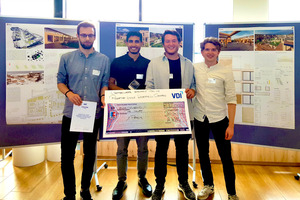  1. Preis: Universität Stuttgart; Youssef Alshalal, Matthias Fitzner, Niklas Oettinger, Marcel Spielvogel und Jan Widmaier mit ihrer Arbeit „The Valley“ 