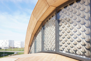  Das „Solar Gate“ besteht aus 424 sich selbstformenden Beschattungselementen, die aus Zellulose mit Polymere-Anteil gedruckt wurden  
