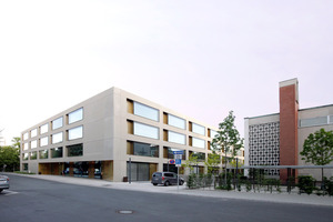 Maria-Ward-Schulen, Nürnberg/Fürth (Entwurf H2M Architekten), Ansicht Kesslerplatz 